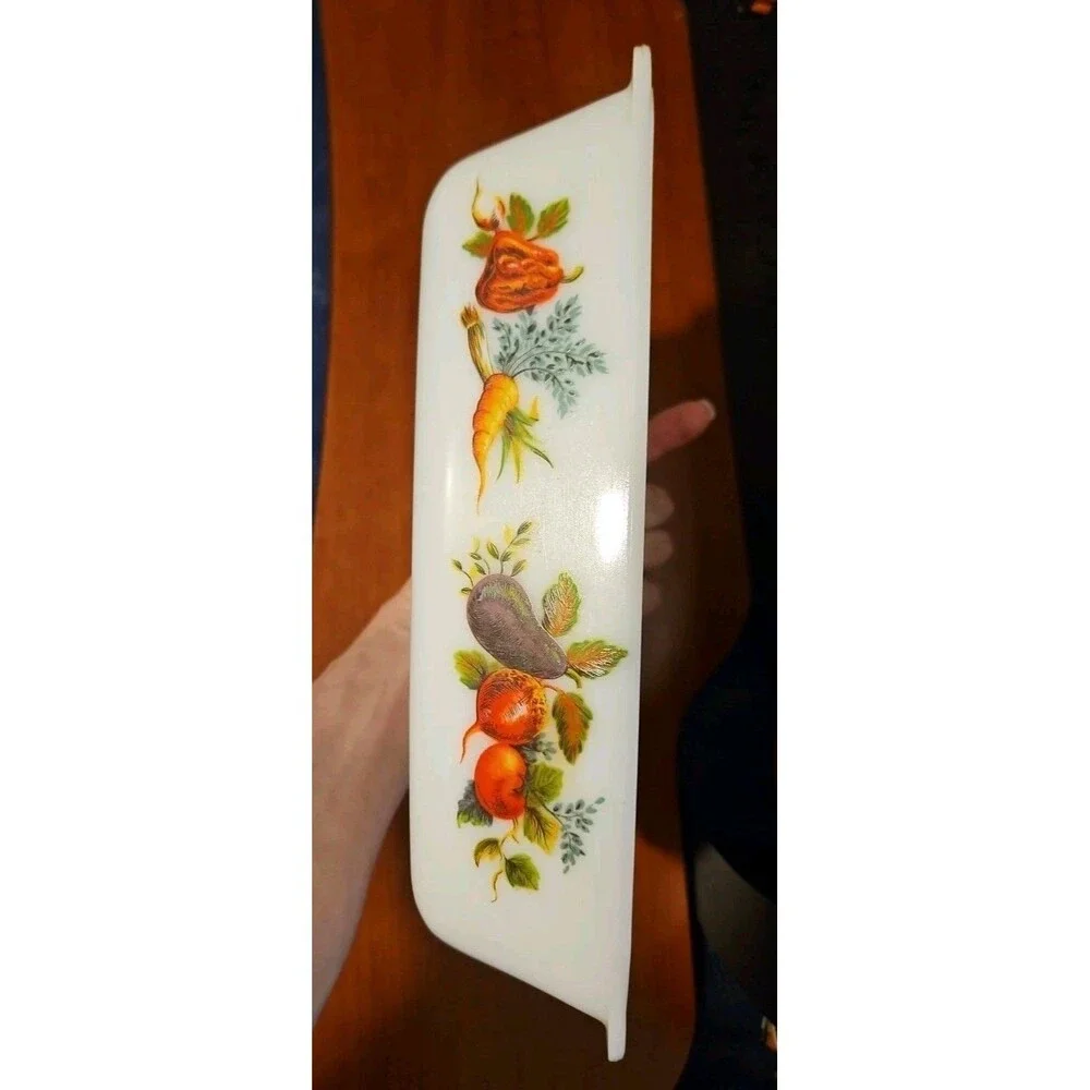 Vtg Pyrex JAJ Tuscan Market Garden Pattern 10